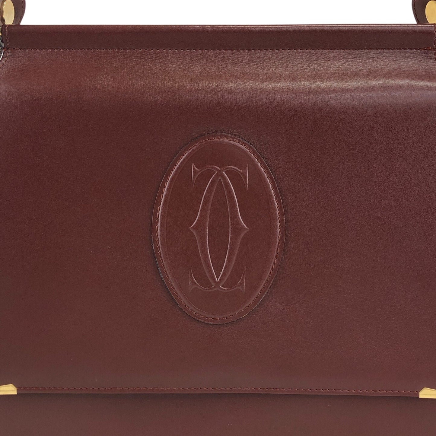 Cartier Flap Shoulder bag Bordeaux Vintage cnjkhe