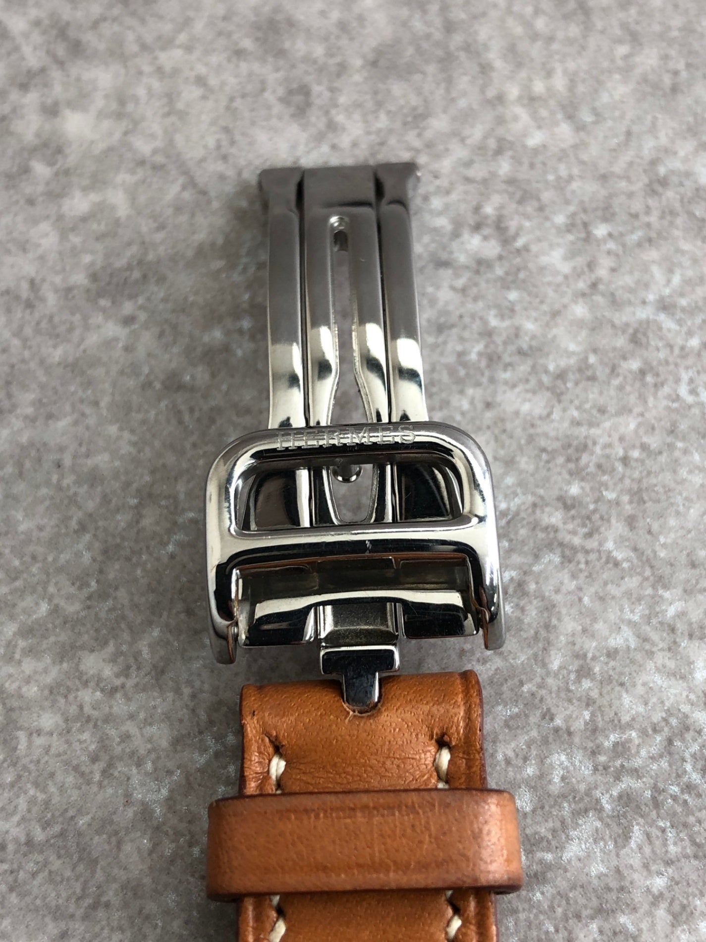 HERMES Watch Brown Vintage hn5zx5