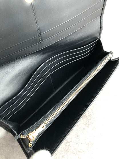 LOEWE Anagram Long Wallet Black Vintage e5x6uj