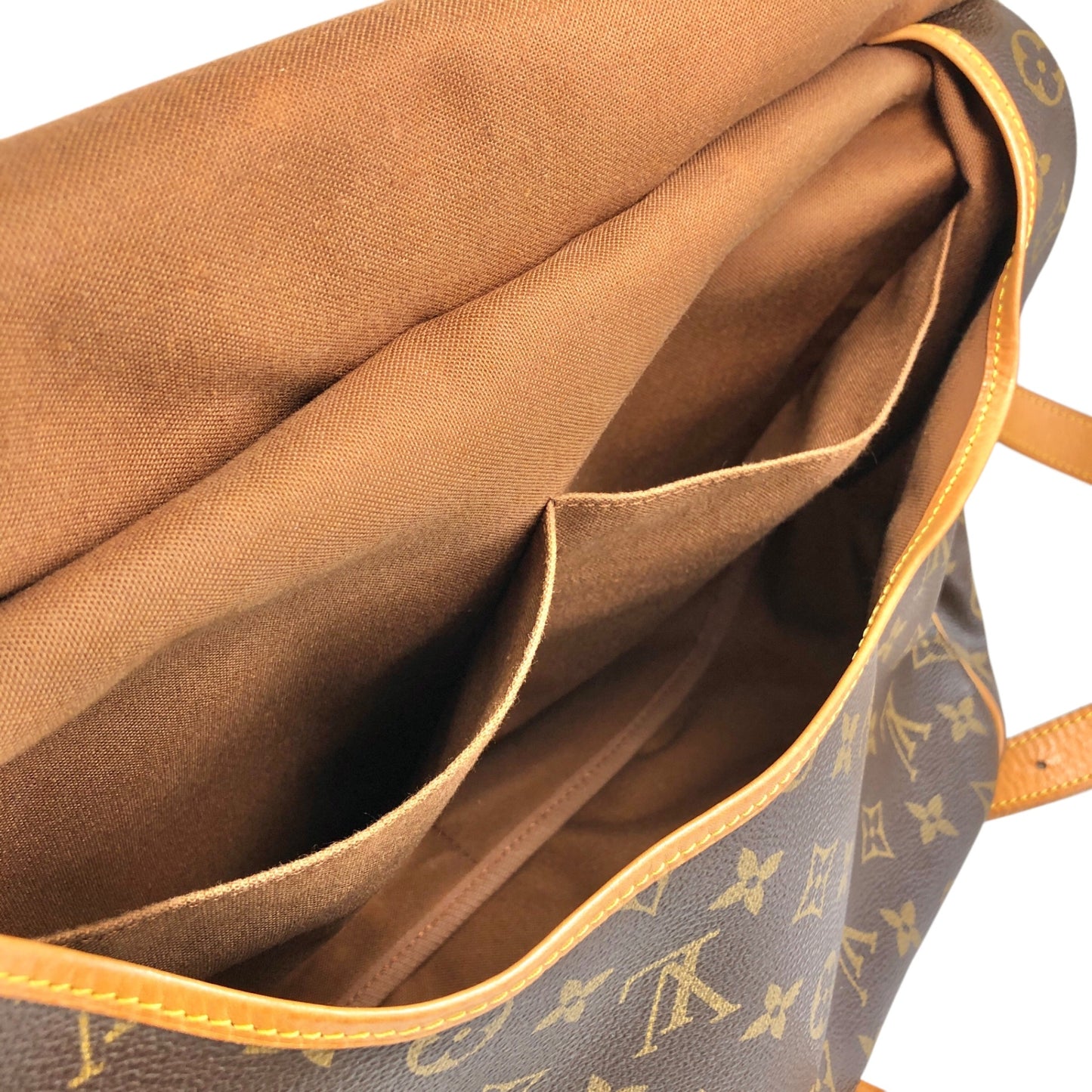 LOUIS VUITTON Monogram 單肩包 棕色 復古 fya5dp