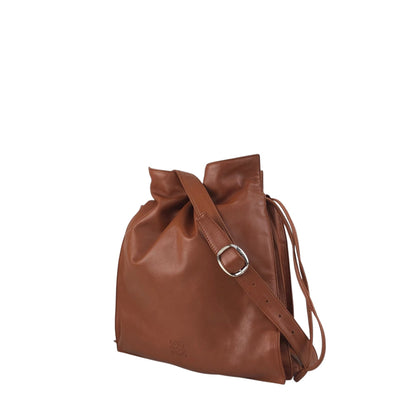 LOEWE Anagram Drawstring Shoulder bag Brown Vintage pyzej6