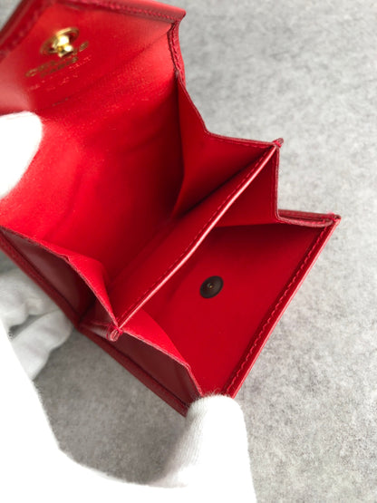 CELINE Starball Coin Purse Red Vintage f5dka3