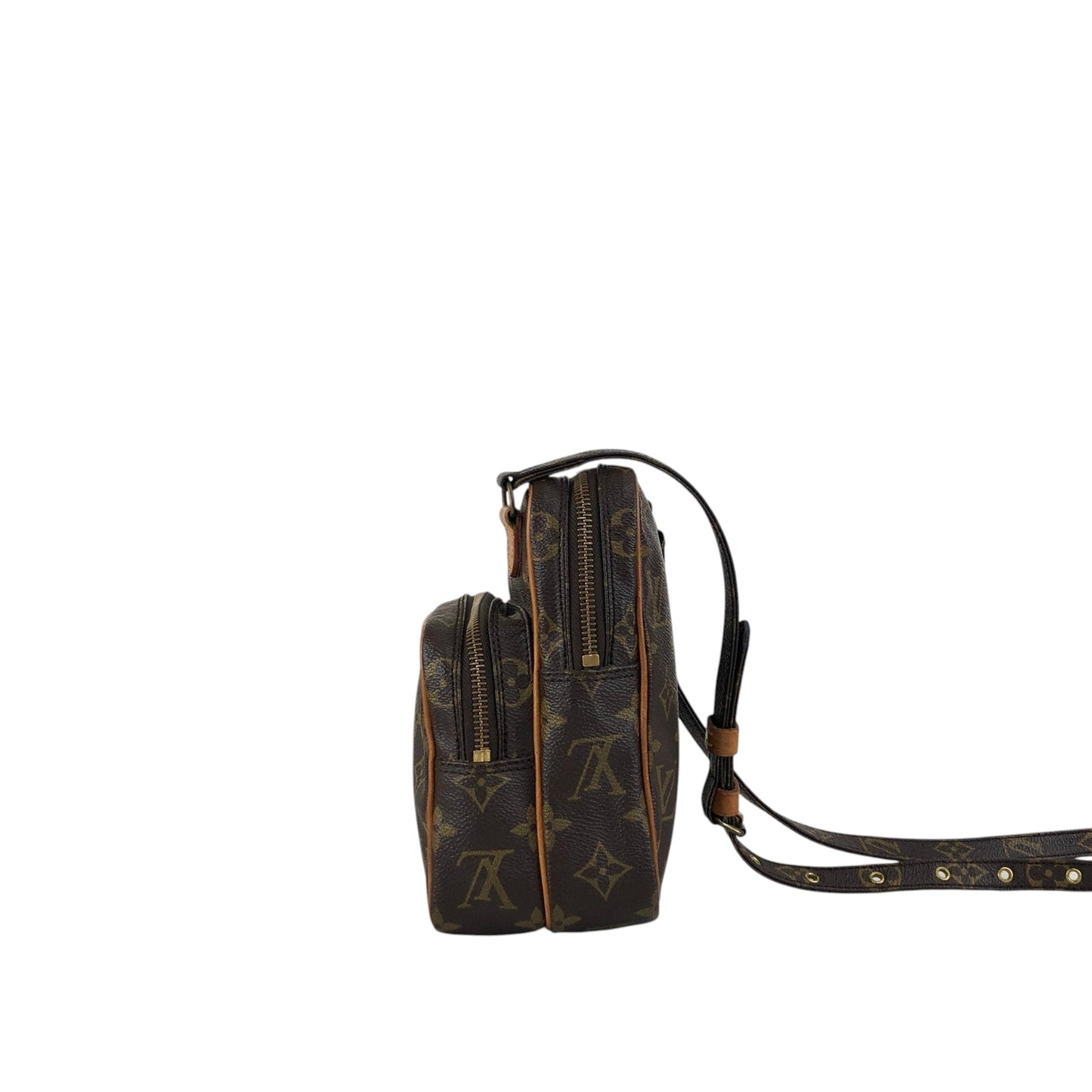 LOUIS VUITTON Monogram Shoulder bag Brown Vintage zvucr2