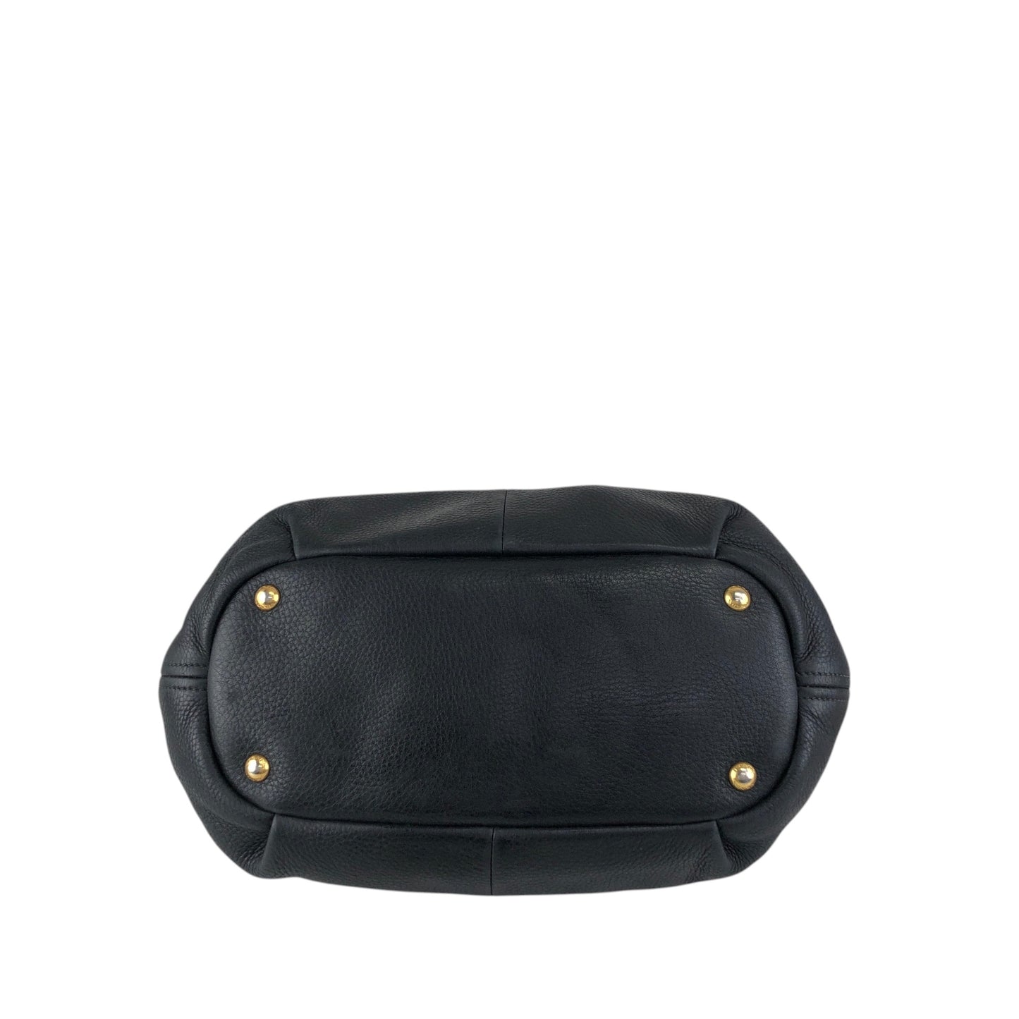 PRADA Logo Handbag Totebag Black Vintage 3ksgpr