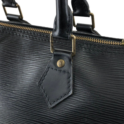 LOUIS VUITTON Epi Small Boston bag Handbag Black Vintage abz8nz
