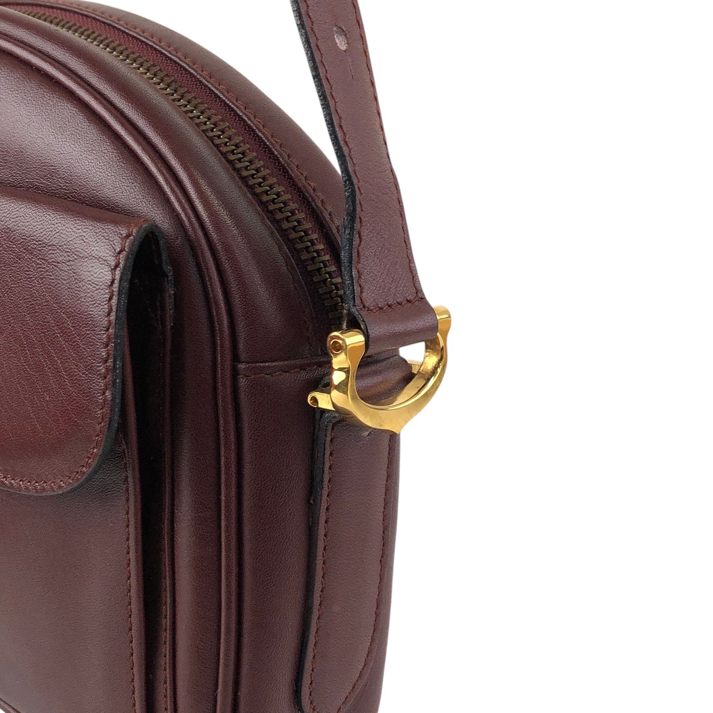 Cartier Logo Shoulder bag Bordeaux Vintage vfnedy