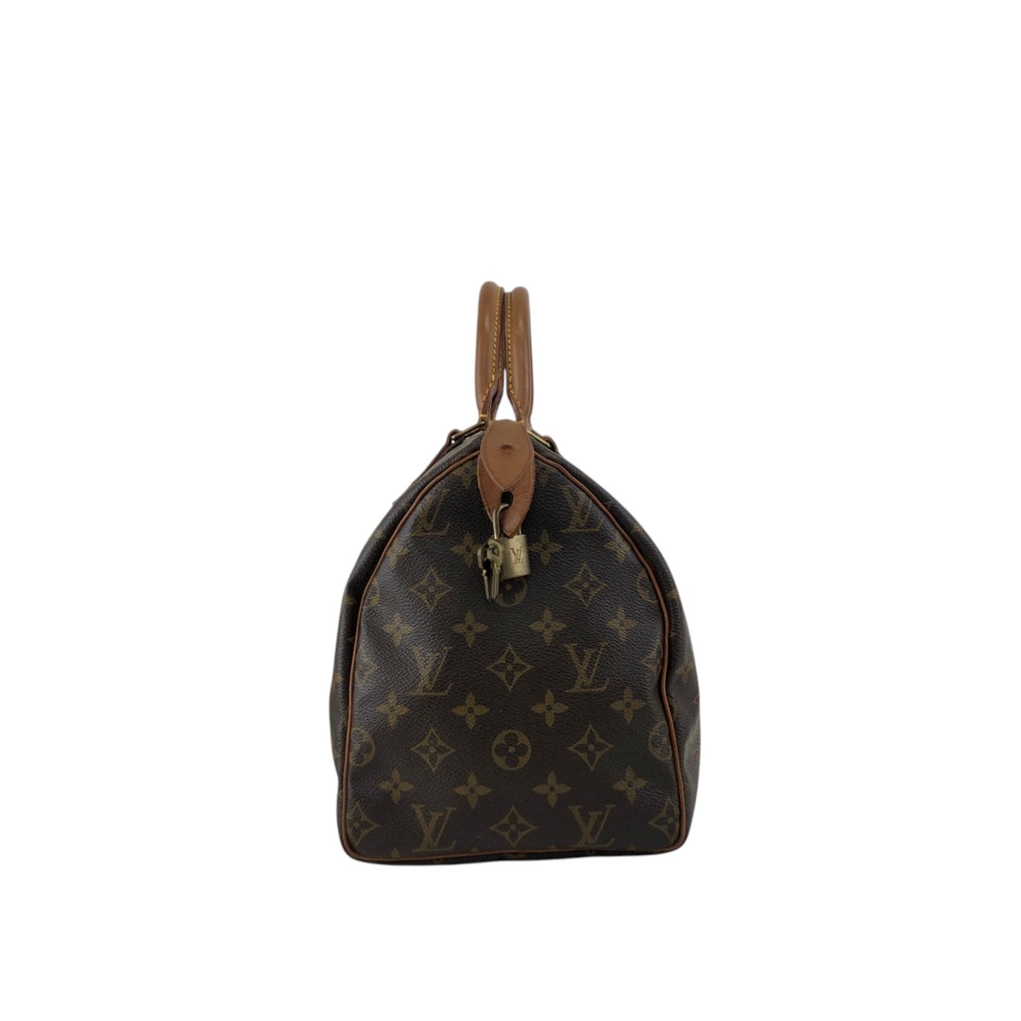 LOUIS VUITTON Monogram Boston bag Handbag Brown Vintage ancjxg