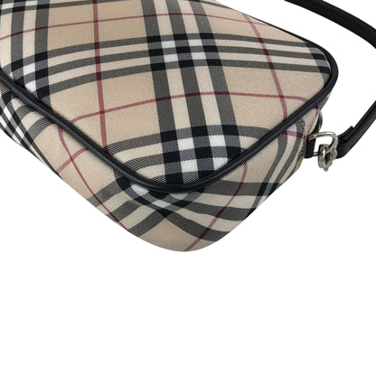 BURBERRY Nova Check Shoulder bag Beige Vintage kg336h