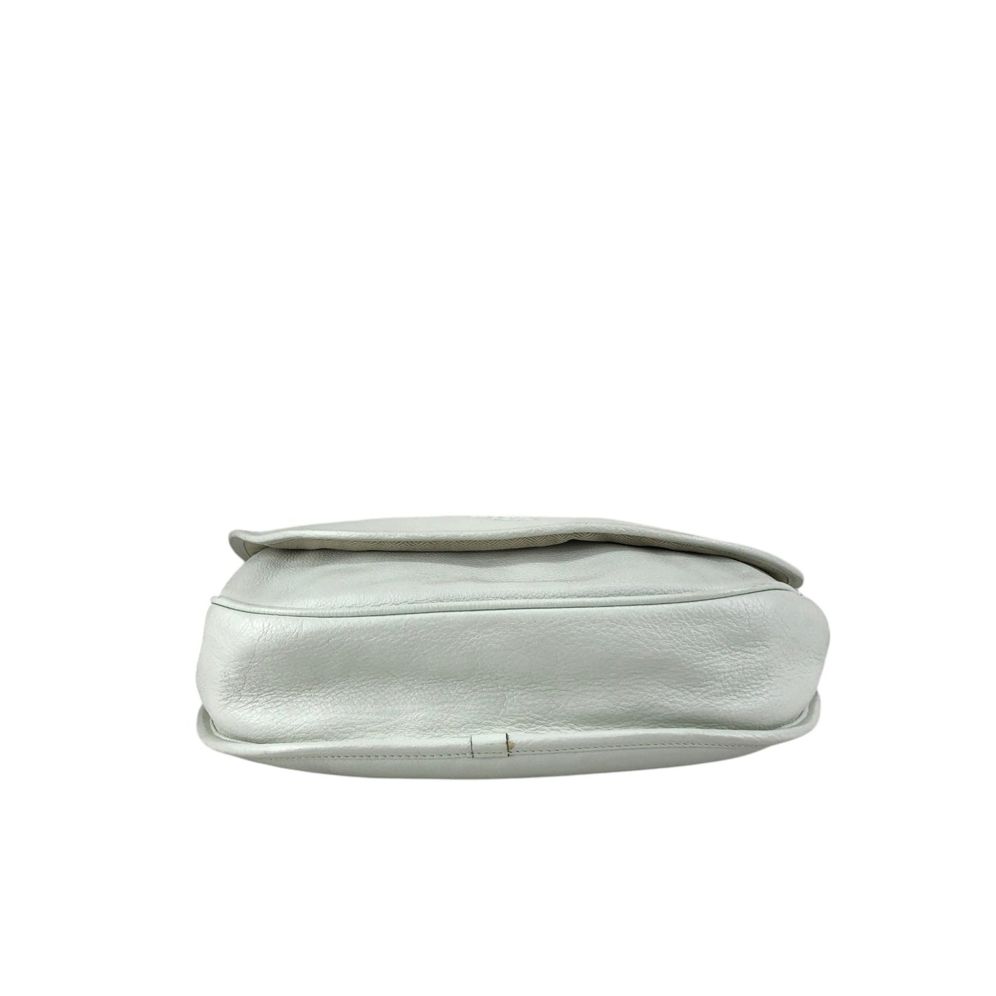 LOEWE Logo Embossed Shoulder bag White Vintage zpjrde