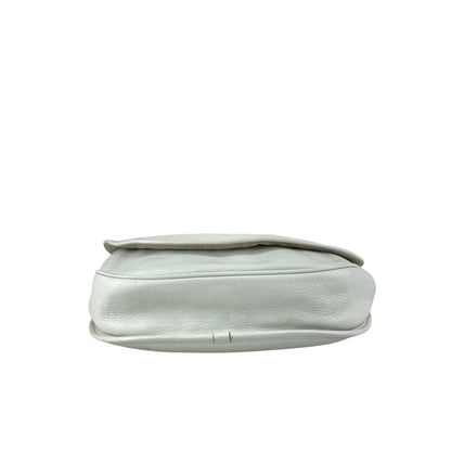 LOEWE Logo Embossed Shoulder bag White Vintage zpjrde