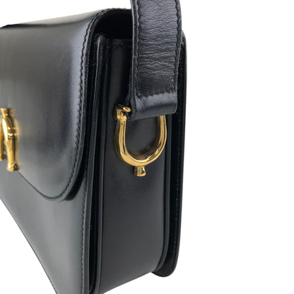 CELINE Triomphe Shoulder bag Black Vintage hvk6su