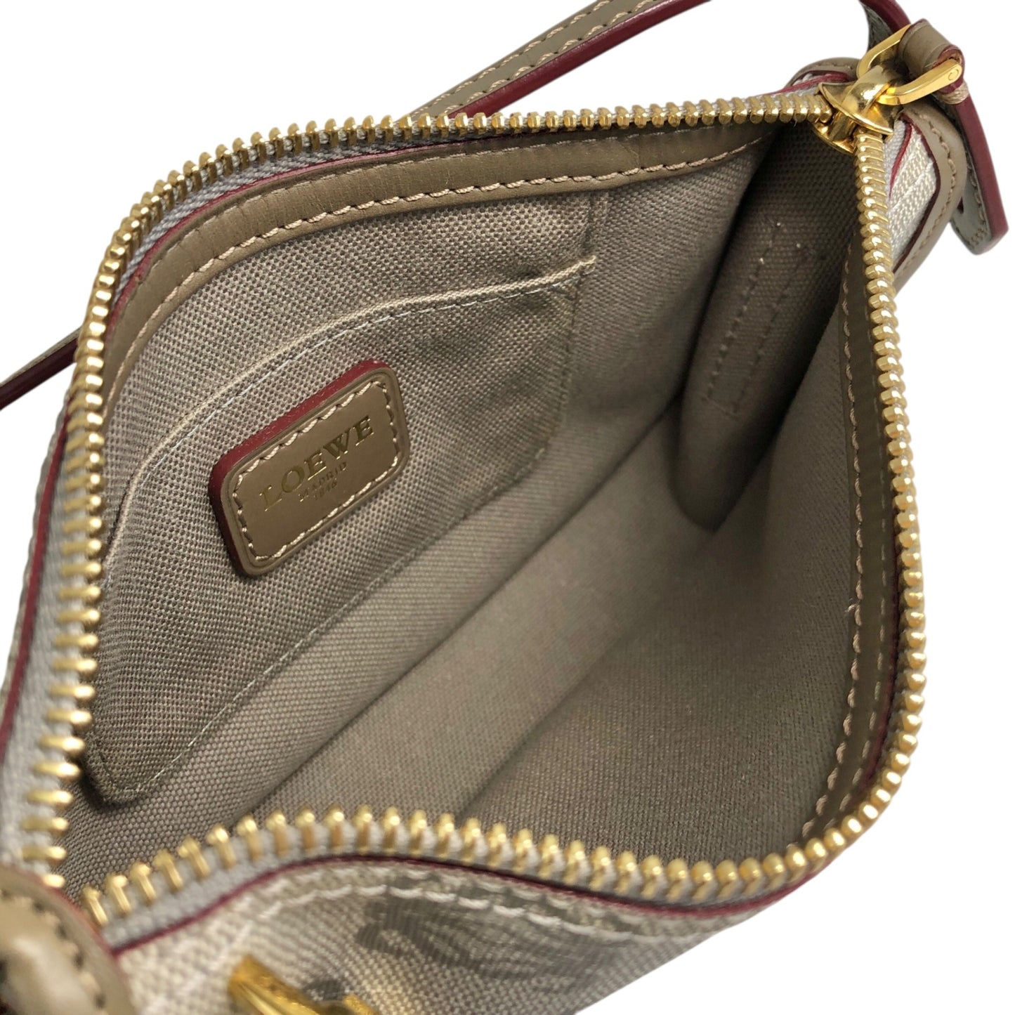 LOEWE Anagram Padlock Small Handbag Gray Vintage npexnd