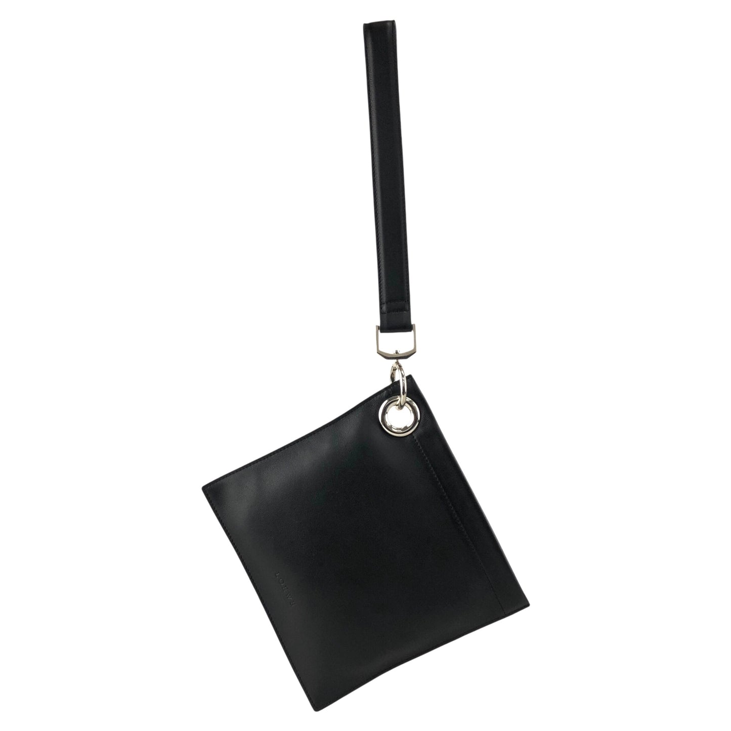 LOEWE Logo Embossed Pouch Black Vintage 2w2ru5