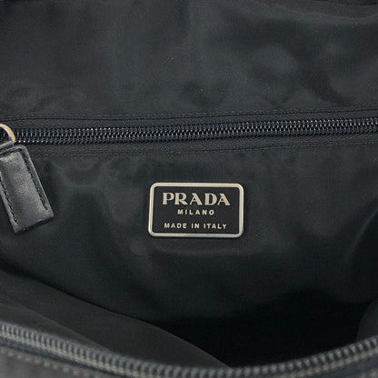 PRADA Tessuto Triangle Logo Sling bag Black Vintage p8ymye