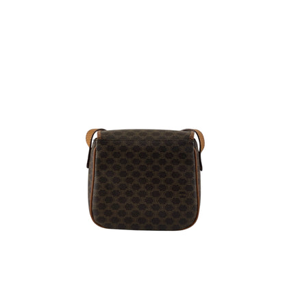 CELINE Macadam Horse Bit Shoulder bag Brown Vintage ejz44f