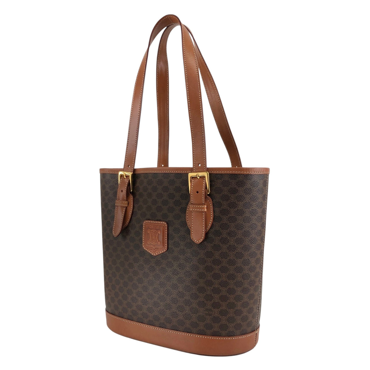 CELINE Macadam Blason Totebag Brown Vintage 4gjmmr