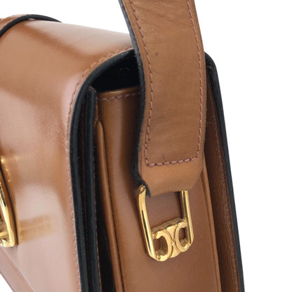 CELINE Triomphe Shoulder bag Camel Vintage jujrbn