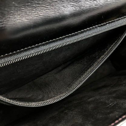 GUCCI GG Logo Shoulder bag Black Vintage ha84zp