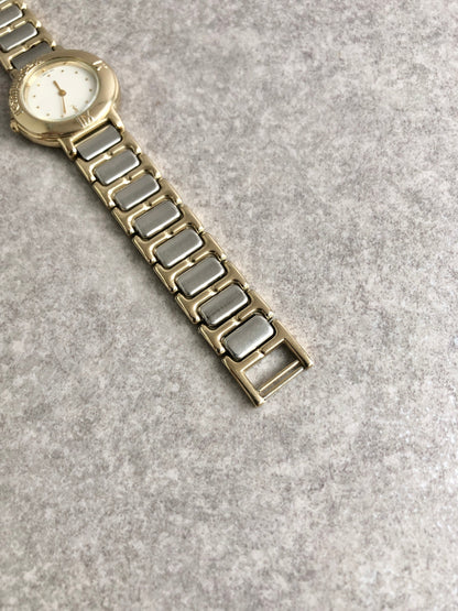 Yves Saint Laurent Quartz Watch Silver×Gold 2200-229789Y Vintage 6vjehs