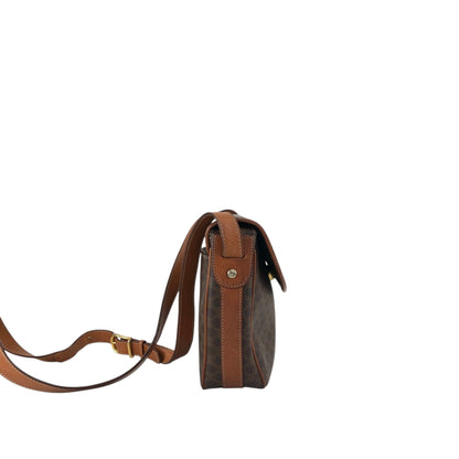 CELINE Macadam Blason Shoulder bag Brown Vintage ug57i6