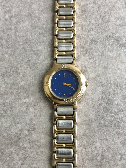 Yves Saint Laurent Quartz Watch Silver×Gold 2200-229789Y Vintage 8788ff