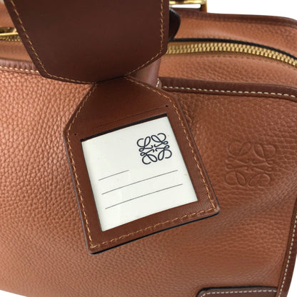 LOEWE Amazona36 Anagram Handbag Boston bag PinkBrown Vintage 2x2n6u