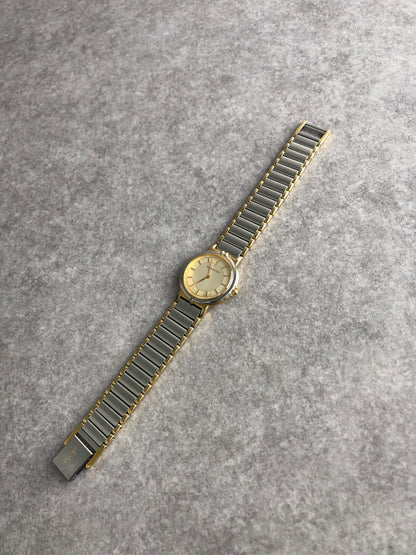 Yves Saint Laurent YSL Logo Quartz Watch Silver 2200-22841 YO Vintage p5bvh6