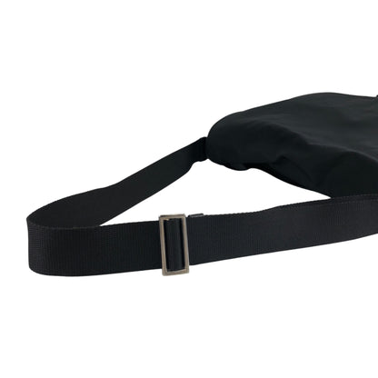 PRADA Triangle Logo Shoulder bag Black Vintage yp8wu5