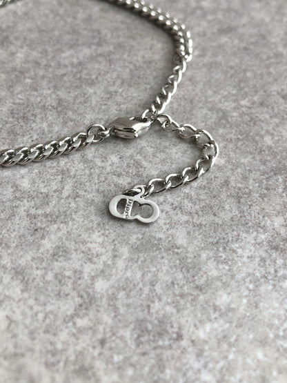 Christian Dior CD Logo Bracelet Silver Vintage iip5ay
