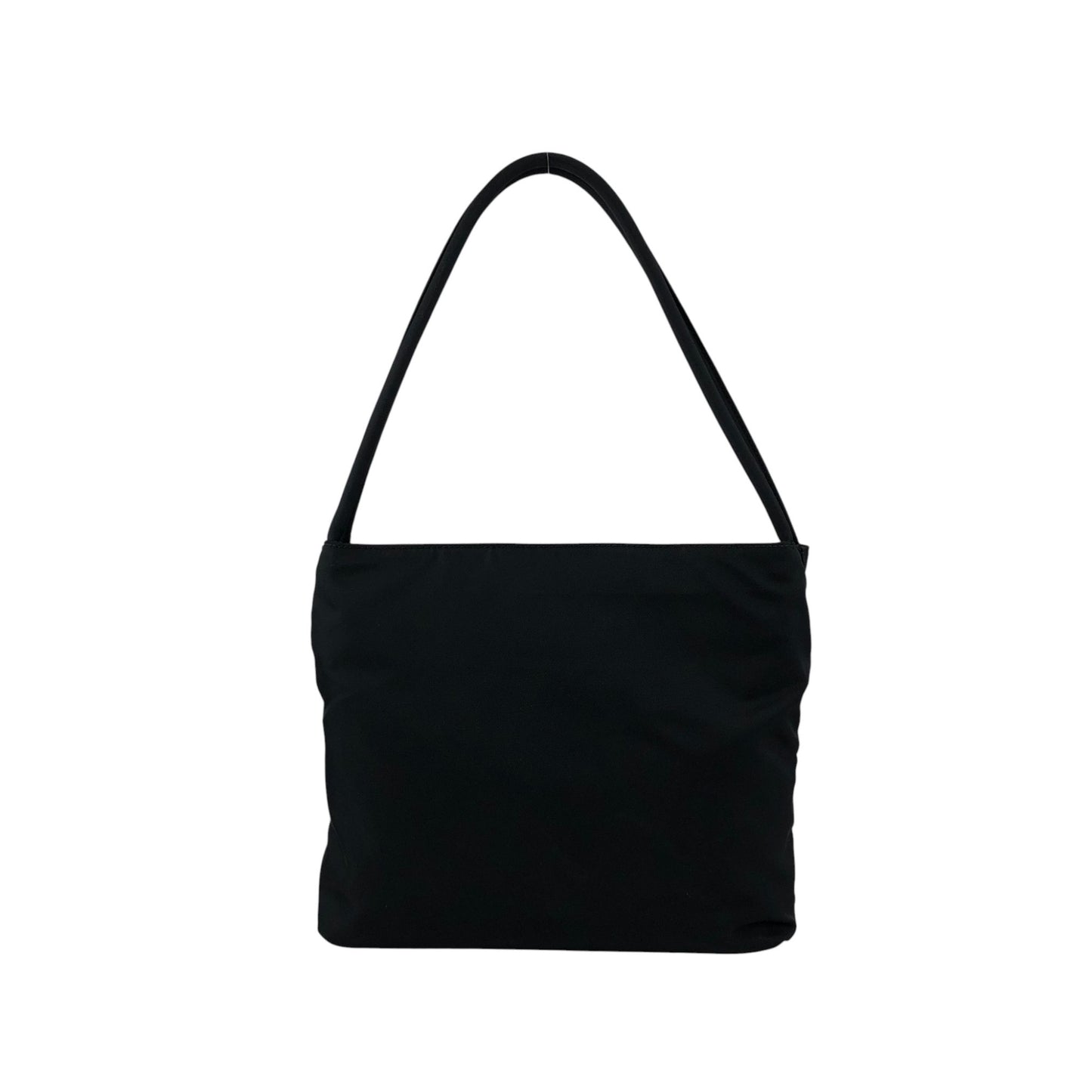 PRADA Tessuto Triangle Logo Handbag Black Vintage niprvk