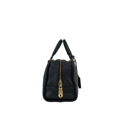 LOEWE Amazona28 Anagram Small Boston bag Handbag Black Vintage jti3x5