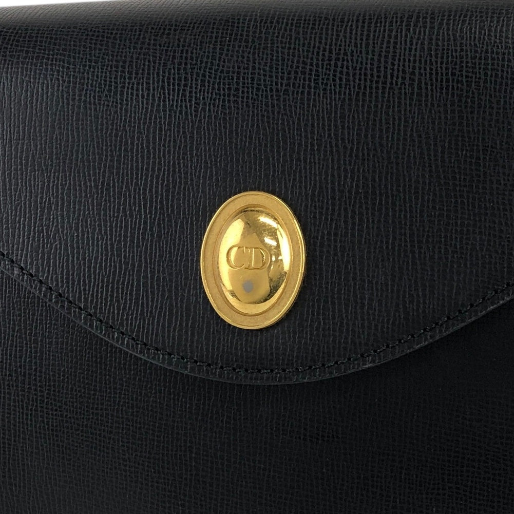 Christian Dior 標誌肩背包 黑色 復古 amkc48