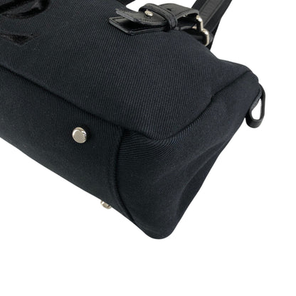 Yves Saint Laurent YSL Logo Handbag Black Vintage p825h3