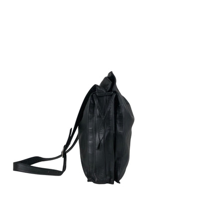 LOEWE Anagram Drawstring Shoulder bag Black Vintage zbxjy7