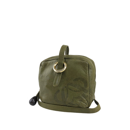 LOEWE Anagram Shoulder bag Khaki Vintage 3fvsx5