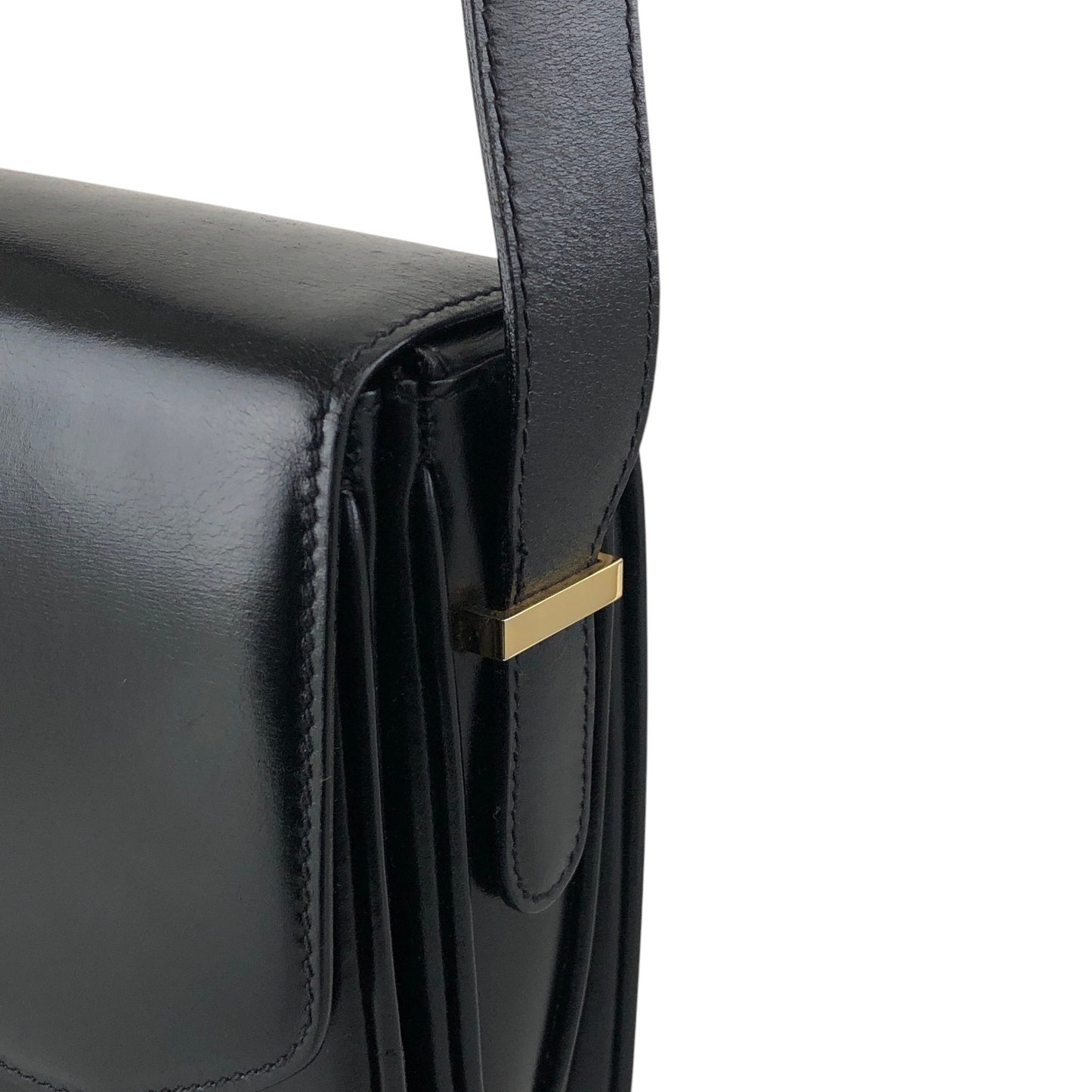 CELINE Blason Shoulder bag Black Vintage ad7eeu