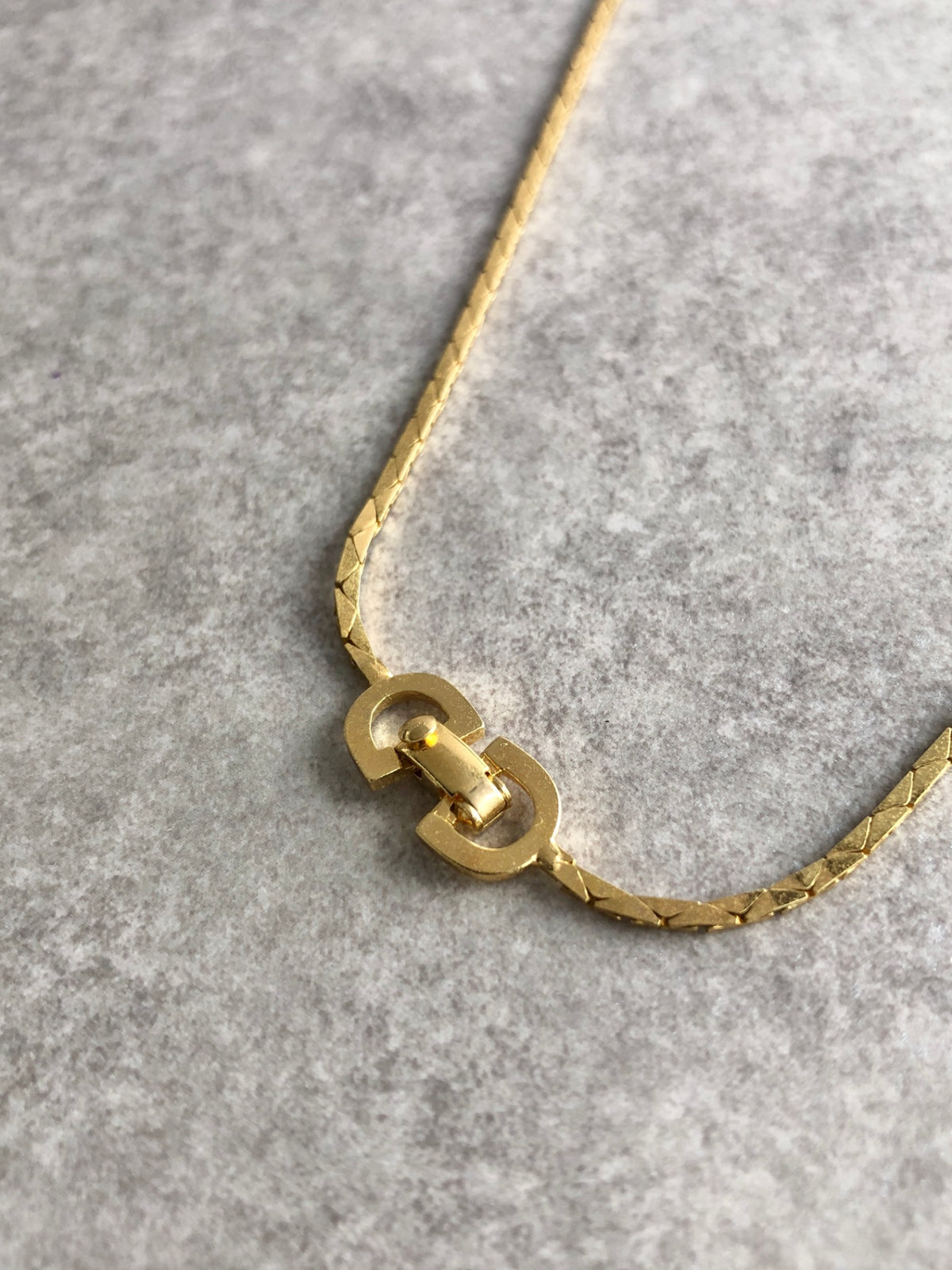 Christian Dior Necklace Gold Vintage 4mzmkr
