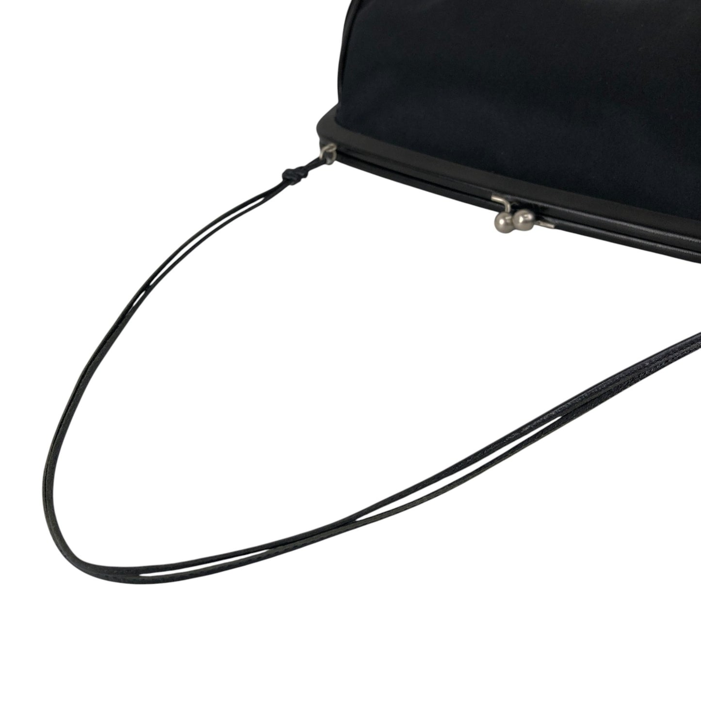 PRADA Tessuto Triangle Logo Small Handbag Black Vintage mygrbb