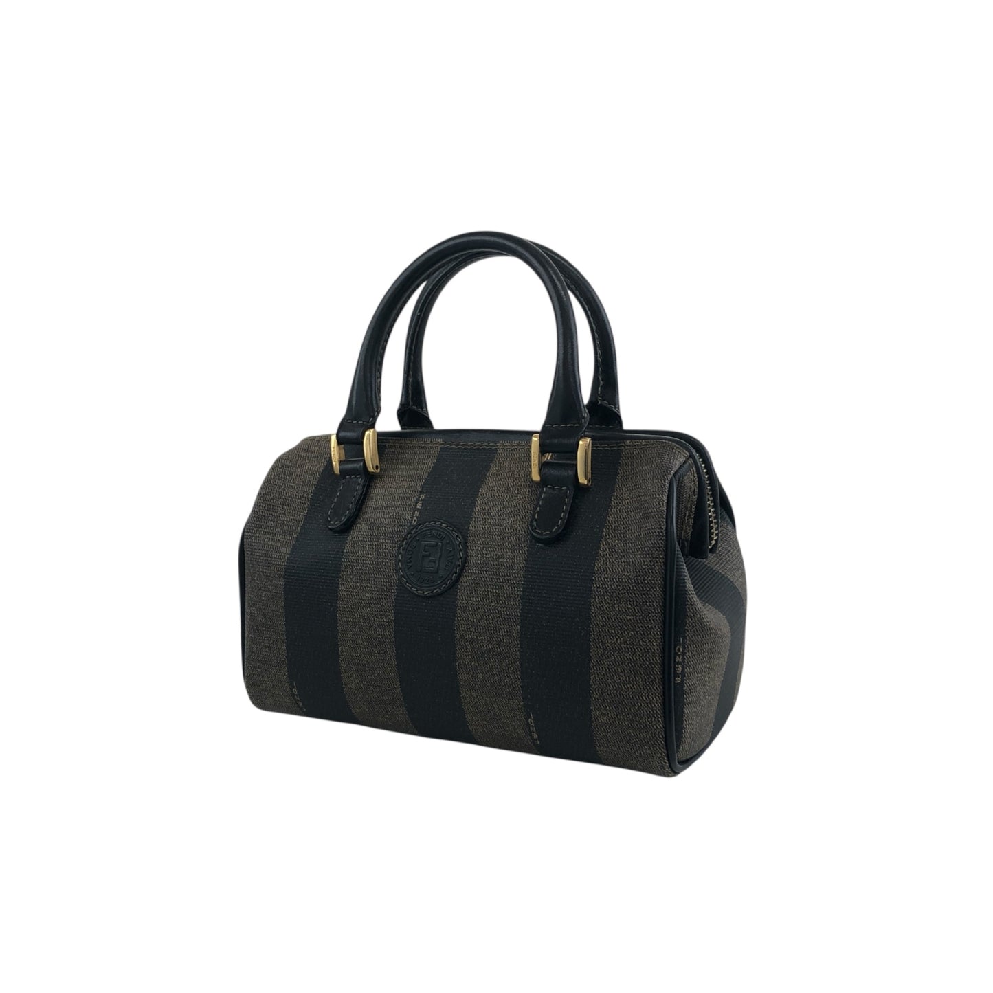 FENDI Pecan Two-way Small Boston bag Shoulder bag Black Vintage p73ycs