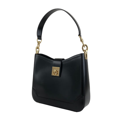 CELINE Gancini Shoulder bag Black Vintage ucswkg