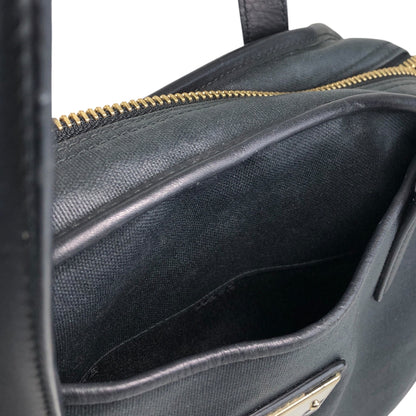 LOEWE Anagram Padlock Small Boston bag Handbag Black Vintage xazh3e