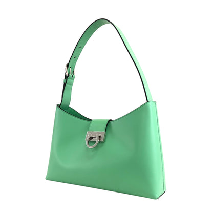 Salvatore Ferragamo Gancini Shoulder bag Hobobag Light Green Vintage mhmsnh