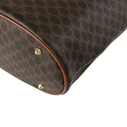 CELINE Macadam Blason Handbag Totebag Brown Vintage bz34wg