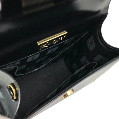 Yves Saint Laurent YSL Logo Charm Two-way Handbag Shoulder bag Black Vintage gmjhfk