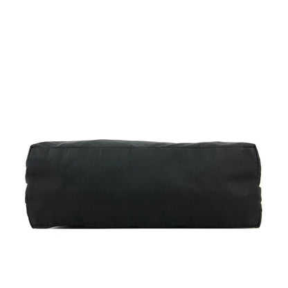 PRADA Triangle Logo Nylon Shoulder bag Hobobag Black Vintage bbyjfb