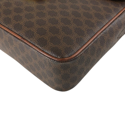 CELINE Macadam Horse Bit Shoulder bag Brown Vintage yw7ax4