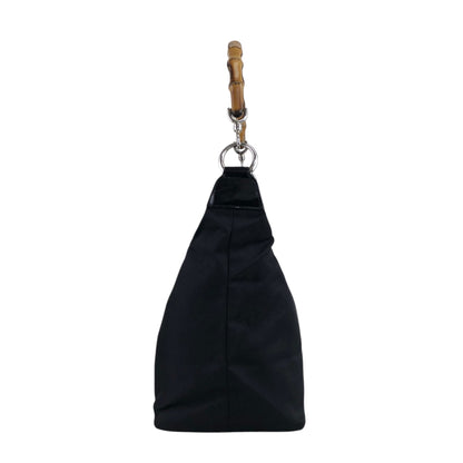 GUCCI Bamboo Shoulder bag Black Vintage vubsbu