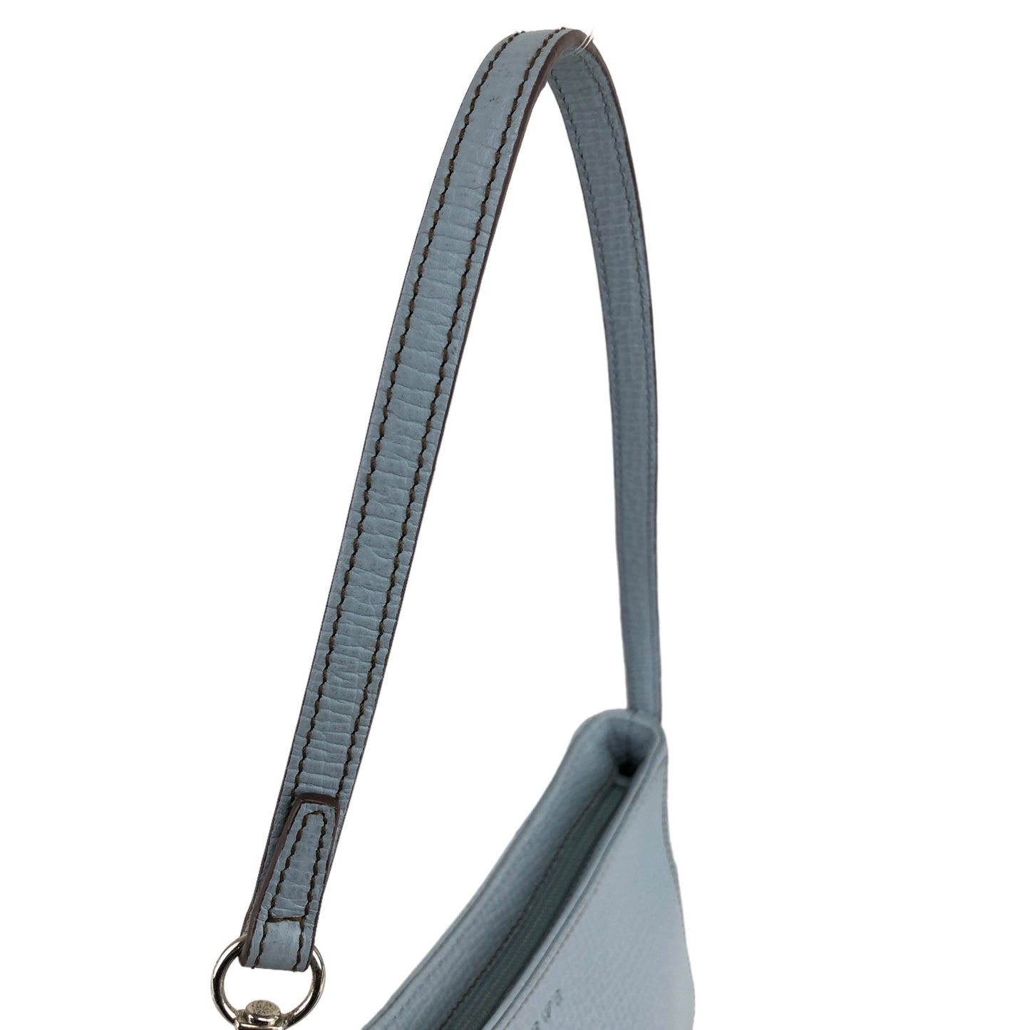 LOEWE Logo Handbag Shoulder bag Light Blue Vintage 2c5ari