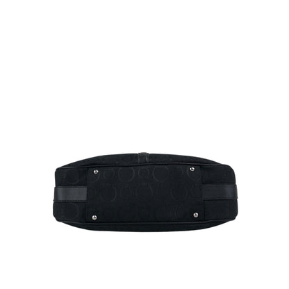 Salvatore Ferragamo Gancini Shoulder bag Black Vintage fxsbuf