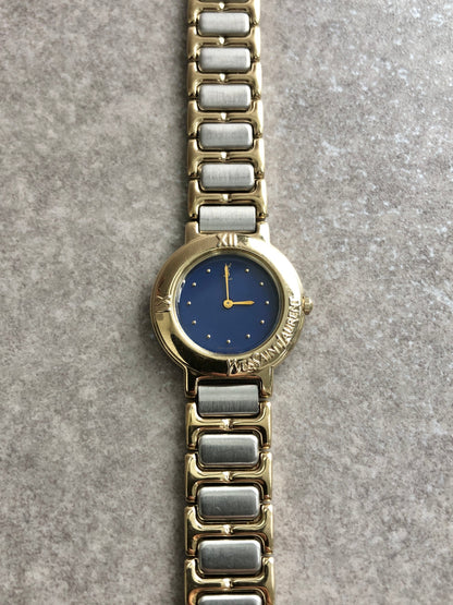 Yves Saint Laurent Quartz Watch Silver×Gold Vintage x54af4